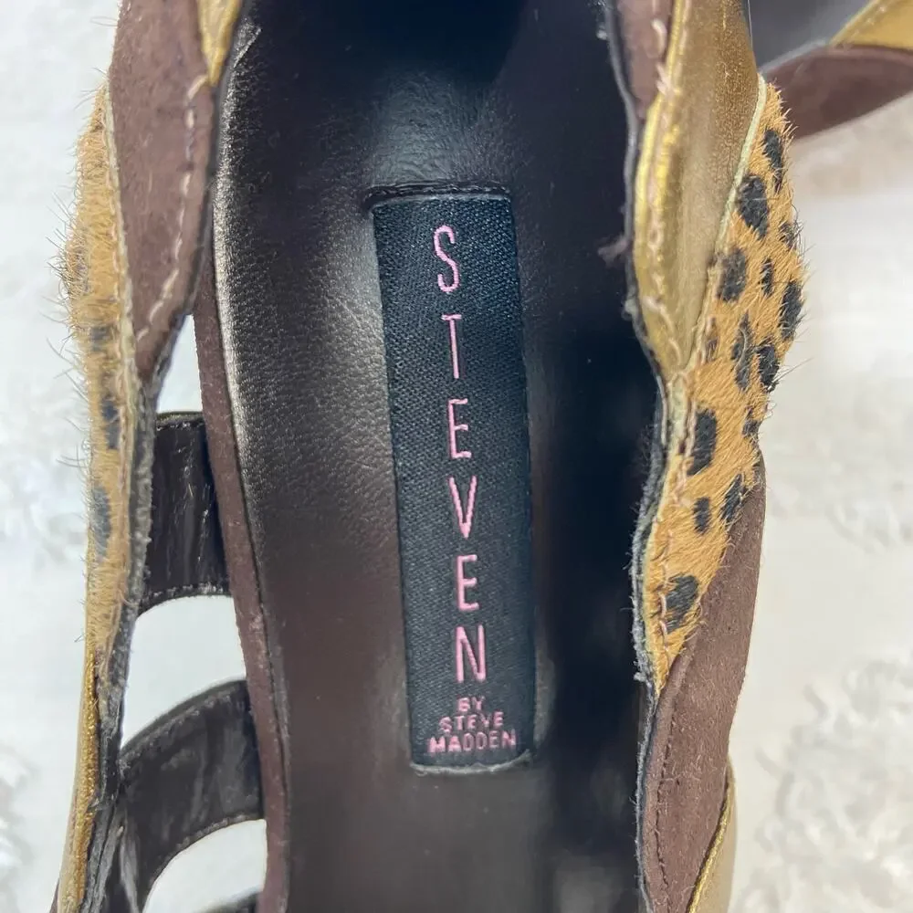 STEVEN by STEVE MADDEN Heels Suede and Leather Women's Sz 9.5 Nightwear Coquette